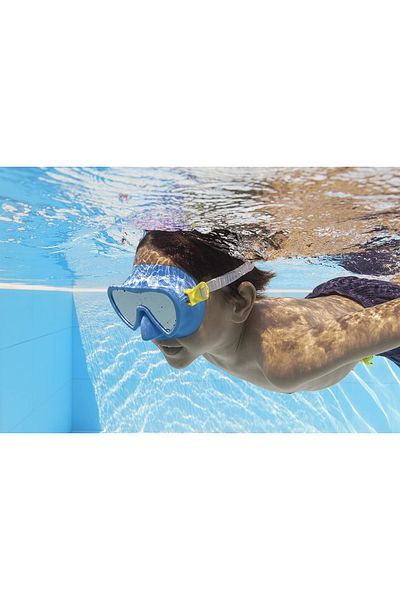 BESTWAY Guppy Kids Snorkel Mask – Leak-Resistant, UV-Protected Polycarbonate Lens”
