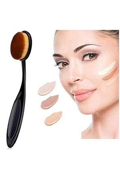 gaman Oval Makeup Brush for Smooth Skin - Flawless Foundation and Blush Application