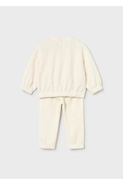 MAYORAL Baby Girl Velvet Tracksuit Set