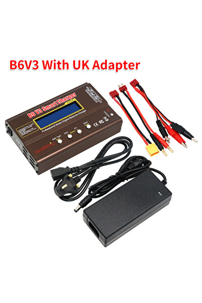 Choice B6V3 With UK Adapter iMAX B6 V3 80W 6A Battery Charger LiHv Lipo NiMh Li-ion Ni-Cd Digital RC Charge
