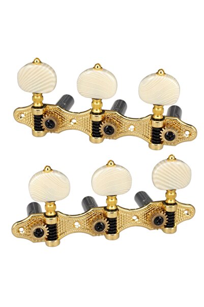Choice Gold 2 Planks Classical Guitar Tuning Peg Acoustic Guitar Tuners 1:18 Tuning Key 3 Left 3 Right Guit