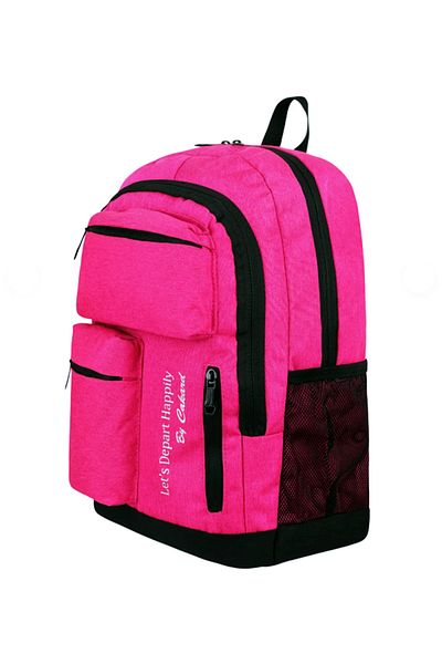 Bonjour Gift & Hobby Quality Fabric Water Resistant Medium Size Multi-Pocket Backpack for Daily and School and