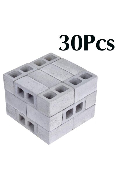 Choice 30 قطعة من مكعبات الخبث المصغرة - طوب صغير بمقياس 1/12 للبناء الإبداعي بنفسك، حديقة خيالية