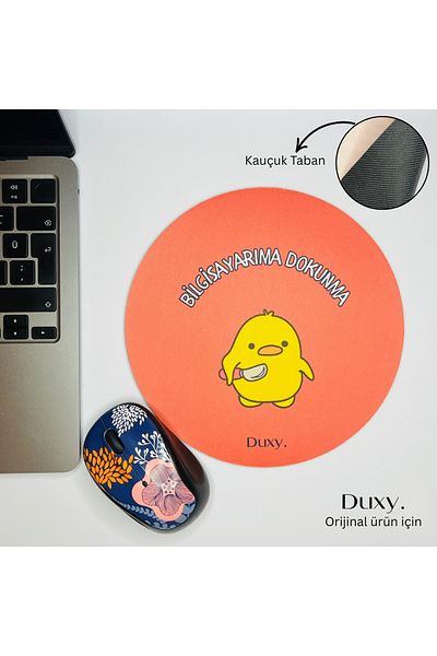 Duxy Cute Chick Mouse Pad, 21X17 Cm, Rubber Non-Slip Base, Comfortable and Soft for Home, Office and Gaming