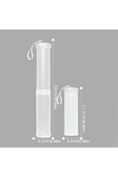 Choice A 1PCS Transparent ABS telescopic pen holder, art painting brush pencil holder, suitable for outdoo.