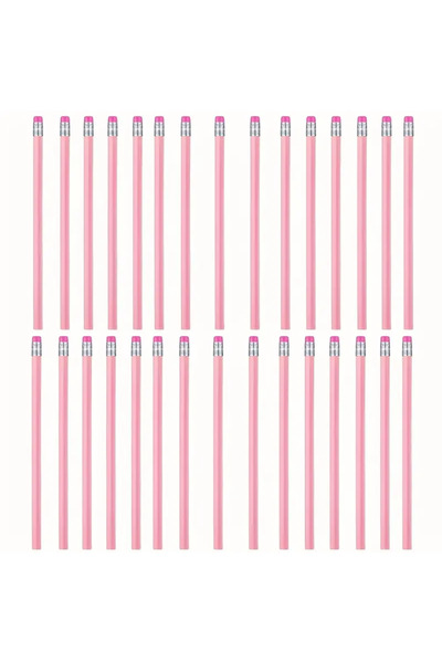 Choice 30pcs 10/20/30pcs Wooden Pink Wedding Pencil with Eraser, Hb Pencil fo...