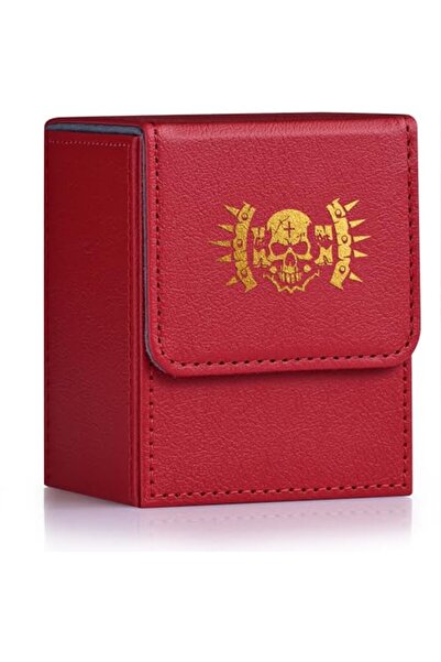 choice2 Red-Hammer Card Deck Box , Fits 100+ Single Sleeved Cards,PU Leather ...