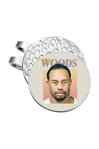 Choice MJ120 Fashion Golfer Pattern Enamel Magnetic Golf Ball Marker Hat Clip Golf Baseball Cap Clips Decor