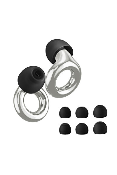 Choice سدادات أذن فضية عالية الدقة قابلة لإعادة الاستخدام من HUAK - 8 أطراف ل...