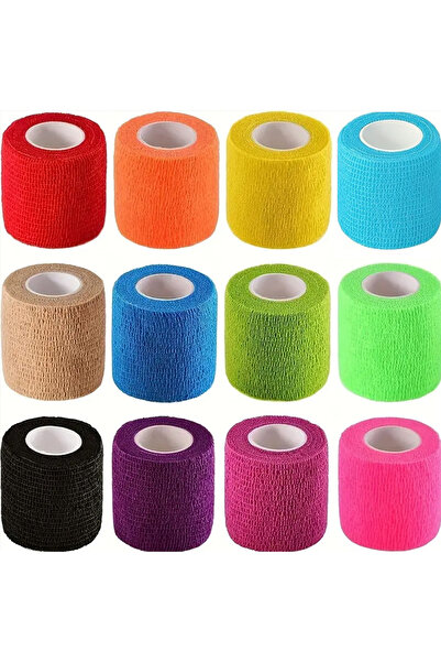 Choice 12 مجلدًا 6/12 لفة ضمادة ذاتية اللصق، ضمادة متماسكة للرياضة والألعاب الرياضية، تنفس