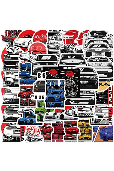 Choice1 50 قطعة 10/30/50 قطعة ملصقات جرافيتي لسيارات سباق JDM اليابانية لأجهز...