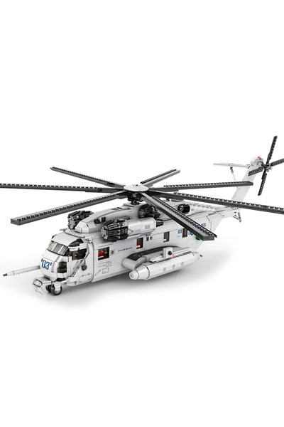 Choice CH-53E 2192pcs 2192PCS CH-53E Transport Helicopter Building Blocks Army Plane Military Fighter Model