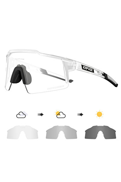 KAPVOE Photochromic-1 lens KE9023-PC-1L-12 Photochromic Cycling Sunglasses fo...