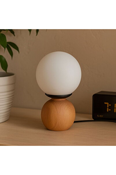 MATMEL Lighting Opal Glass Ball Lampshade - Natural / White - 26X15X15 cm