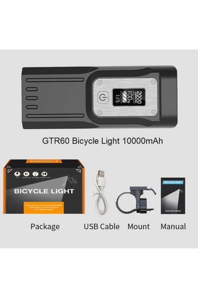 Choice 8 مصابيح LED 10000 مللي أمبير في الساعة GTR60 NATFIRE مصباح دراجة قوي ...