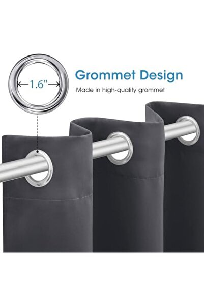 Generic Umeema Blackout Window and Door Curtains for Bedroom, Living Room with Grommet Top (Width 150cm and