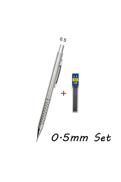 Choice مجموعة أقلام رصاص ميكانيكية معدنية مقاس 0.5 مم، 0.5، 0.7، 0.9 مم، مع م...