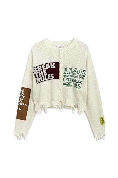 Twist SLOGAN JAKARLI PATCH'Lİ TRİKO
