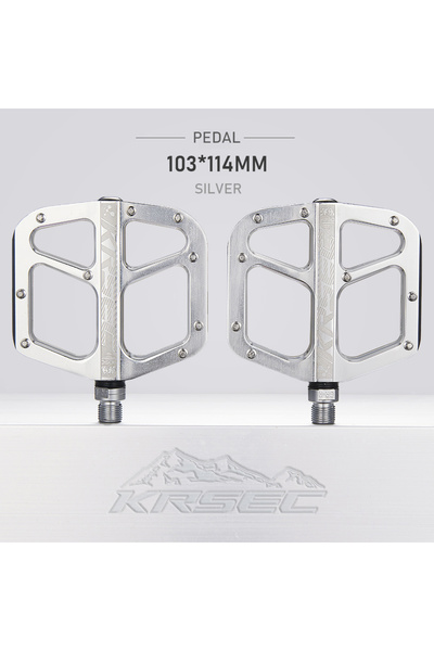 choice2 Grey Bike Pedals Mountain Bike Pedal 9/16 inch Lightweight Bicycle Pl...