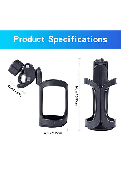 Choice Black Rotatable Bike Water Bottle Cage Multifunction Bicycle Cycling B...