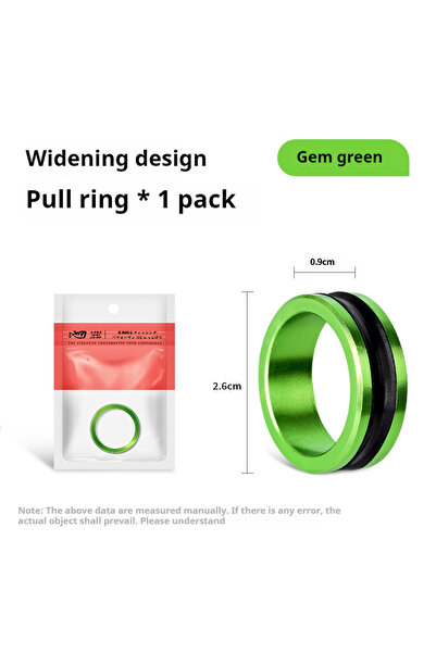 Choice جوهرة خضراء قطعة واحدة قطعة واحدة/قطعتان من حلقات الكابل المصنوعة من ا...