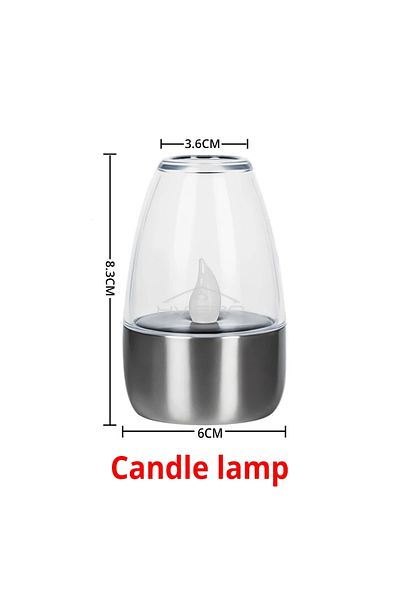 Choice 1 PCS Candle lamp 1/4PCS Rechargeable Night Lights LED Solar Candles Light Flameless for Wedding Par