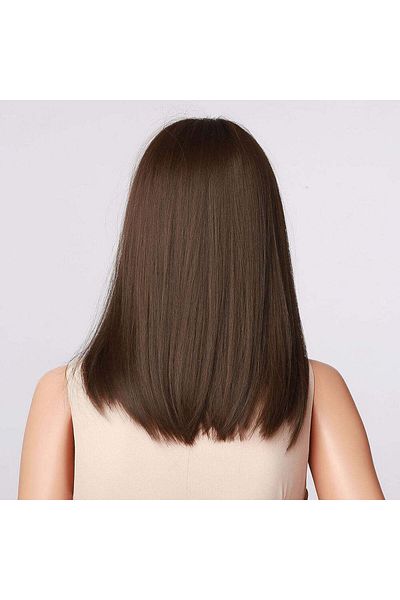 WildFashion Medium-length satin wig with bangs PER90-8