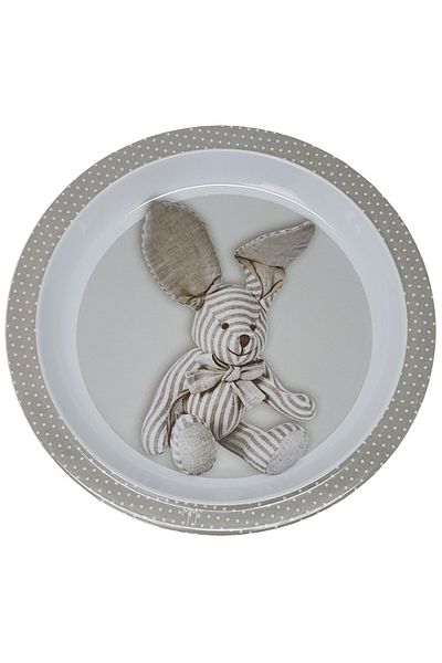OEM Farfurie Gemma, pentru copii, 21 cm, alb, 2Stx