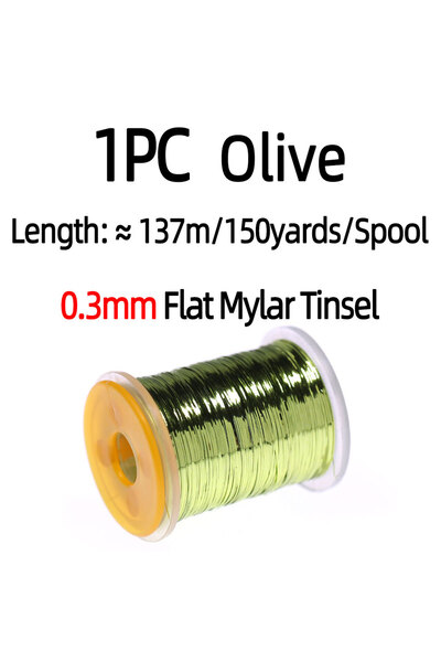 Choice قطعة واحدة من مادة ربط الذبابة المسطح من مادة زيتونية واحدة بعرض 0.3 م...