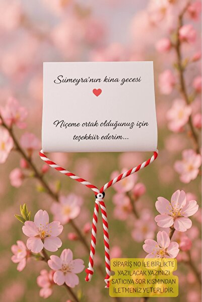 Emtory Home 30 Adet Marteniçka Nazar Bileklik - Kına Hediyesi - Bebek Hediyes...