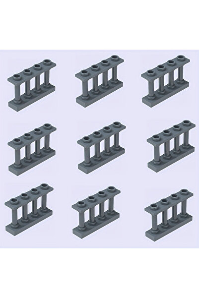 choice2 مجموعة بناء مزرعة وحديقة من 20 قطعة، لون رمادي داكن، مقاس 1x4، مع سيا...