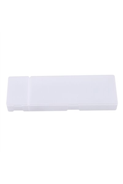 Choice L white Cute Kawaii Transparent Plastic Pencil Case Lovely Pen Box For...