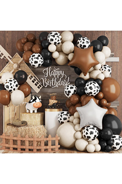 Choice مجموعة قوس بالونات أخرى مكونة من 107 قطعة بتصميم مزرعة غربية، بالونات ...