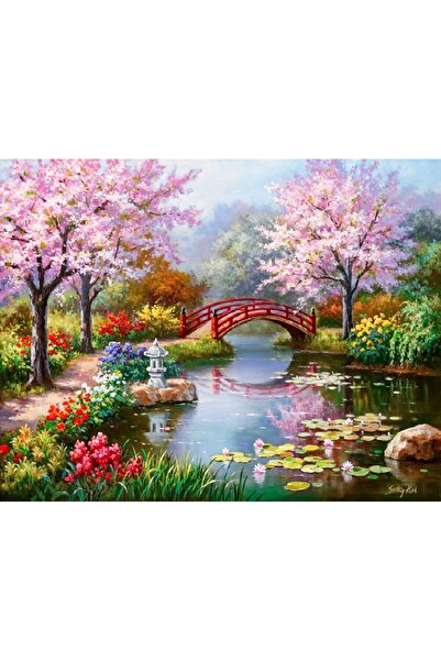 Choice لوحة ماسية خماسية الأبعاد ASFX6028 دائرية 30×40 سم، منظر طبيعي للمنزل،...