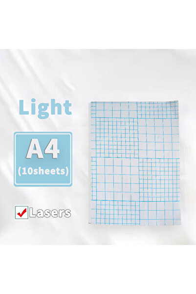 Choice 10 قطع من ورق نقل الضوء A4 و10 قطع من ورق نقل الحرارة بالليزر بألوان داكنة/فاتحة وطابعة ليزر بيضاء لـ D