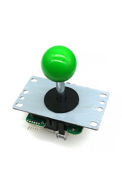 Choice green Copy Sanwa Joystick 8 Way Arcade Stick Battop Round Top 5Pins Connector For USB Board PC Game