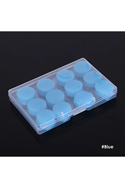 Choice سدادات أذن للنوم من السيليكون باللون الأزرق، 12 قطعة، عازلة للصوت، مضا...