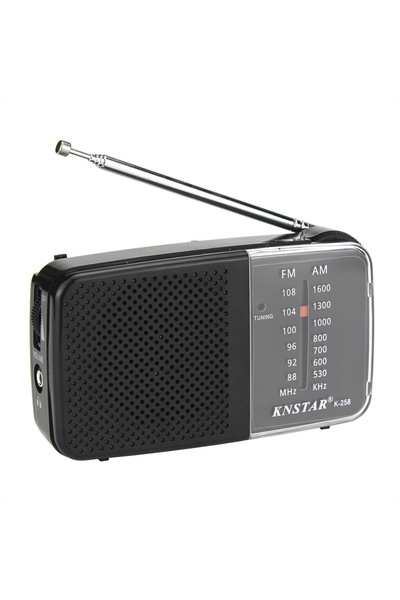 Shunmaii Black Mini Portable Vintage Radios Rechargeable Full-wave Band Outdoor Emergency Radio Telescopic An