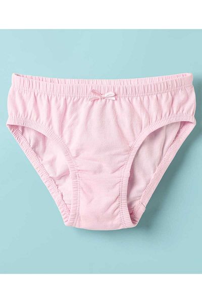 Honeyhap 100% Premium Cotton Elastane Knit Panties Stripes & Floral Pack Of 3-Pink & Navy Peony