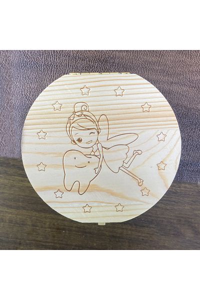 Choice Fairy Wooden Baby Kids Tooth Storage Box Tooth Wood Box Organizer Milk Teeth Wood Storage Collecting