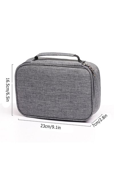 Choice gray 72 Holes Colored Lead Pencils Storage Bag Black Red Colors Large Capacity Case Box Holder Schoo