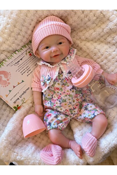 Choice دمى فيفيان ريبورن ذات الفم المفتوح بطول 13 بوصة من باسكال وفيفيان، جسم كامل ناعم من السيليكون، فتاة مرسومة