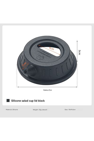 Choice S-GF-BK CAMPINGMOON S-GF/S-GF-BK Food Grade Silicone Pot Lid Camping Coffee Hand Brewed Pot Lid Snow