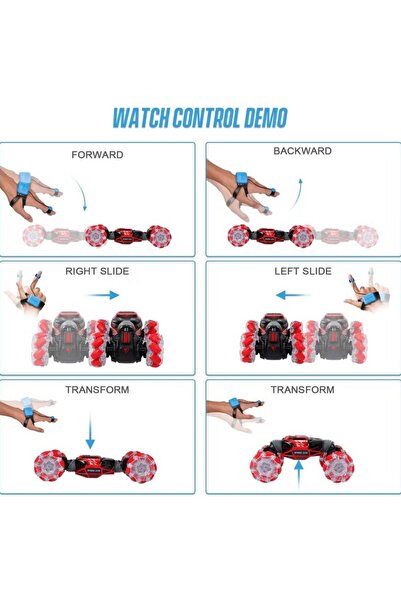 rexa RC Stunt Car with Remote & Gesture Sensor – Electric Toy Car