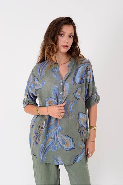 Park Moda 15455F-21 Shal Pattern Shirt