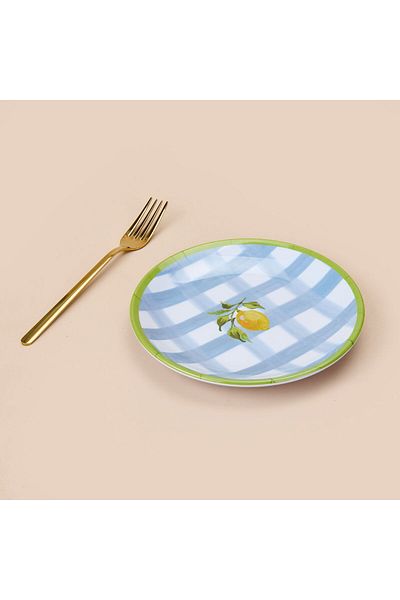MATMEL Kitchen Lemon Pasta Plate - Colored - 19 cm