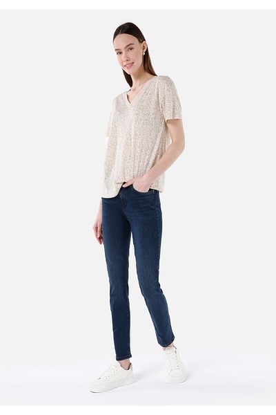 Colin's Pantaloni slim cu talie mijlocie pentru femei Indigo Jean