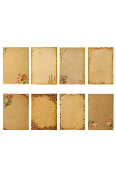 Choice 8 قطع من ورق كرافت ريترو، 8 أنماط تصميم حرفية، مناسبة لكتابة الرسائل و...