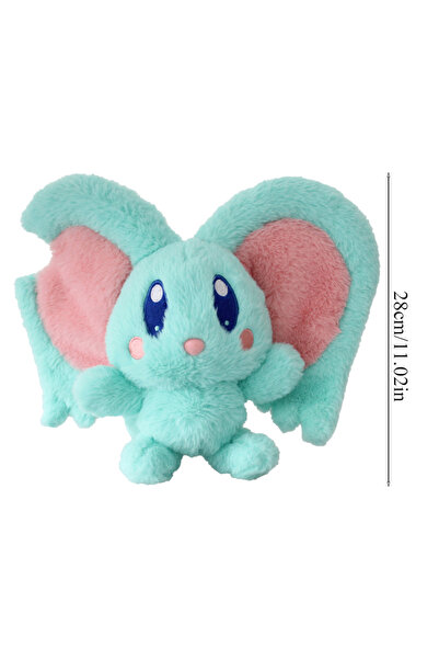 Choice دمية قطيفة على شكل فراشة خضراء فيروزية لطيفة مقاس 28 سم من الأرض المنس...