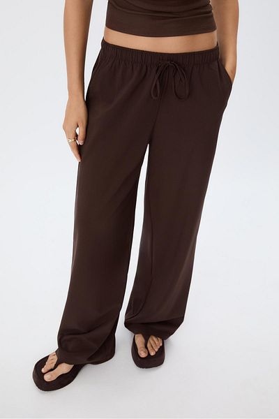 Stradivarius Long flowing smart trousers